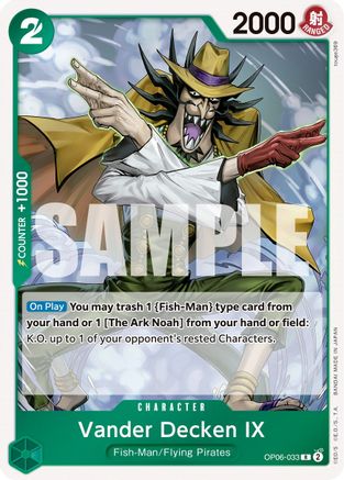 Vander Decken IX (OP06-033) - [Wings of the Captain] Foil