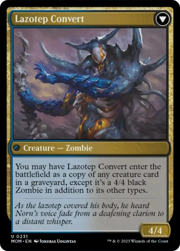 Invasion of Amonkhet // Lazotep Convert [March of the Machine] Foil