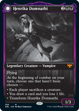 Henrika Domnathi // Henrika, Infernal Seer [Innistrad: Double Feature] Foil