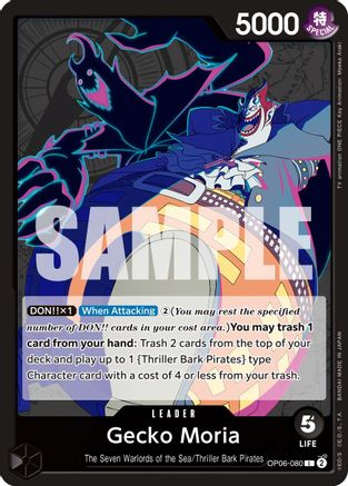 Gecko Moria (080) (OP06-080) - [Wings of the Captain]