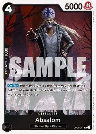 Absalom (OP06-081) - [Wings of the Captain] Foil