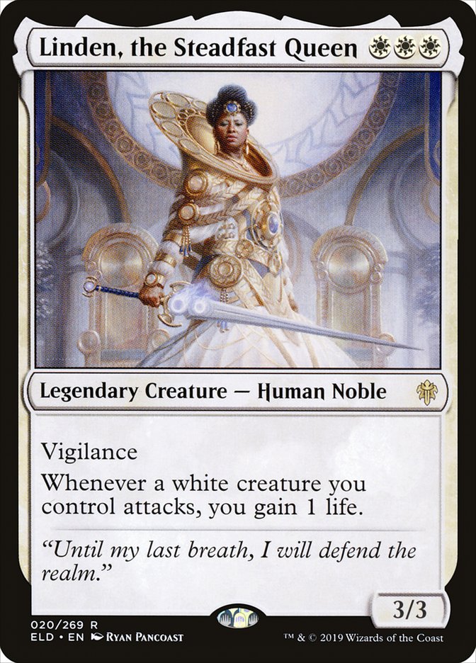 Linden, the Steadfast Queen [Throne of Eldraine] Foil
