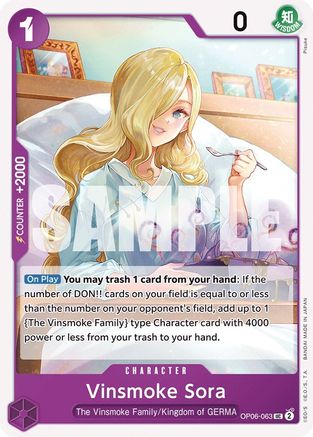 Vinsmoke Sora (OP06-063) - [Wings of the Captain]