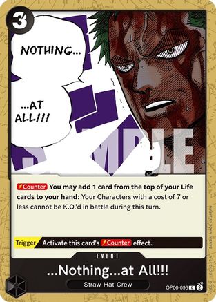 ...Nothing...at All!!! (OP06-096) - [Wings of the Captain]