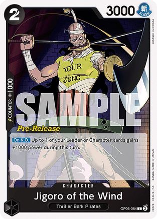 Jigoro of the Wind (OP06-084) - [Wings of the Captain Pre-Release Cards]