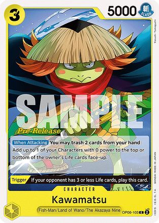 Kawamatsu (OP06-103) - [Wings of the Captain Pre-Release Cards]