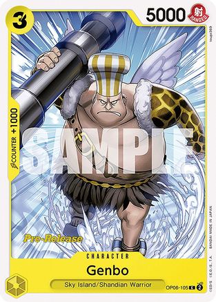 Genbo (OP06-105) - [Wings of the Captain Pre-Release Cards]