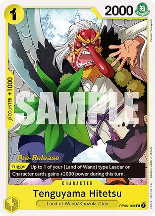Tenguyama Hitetsu (OP06-108) - [Wings of the Captain Pre-Release Cards]