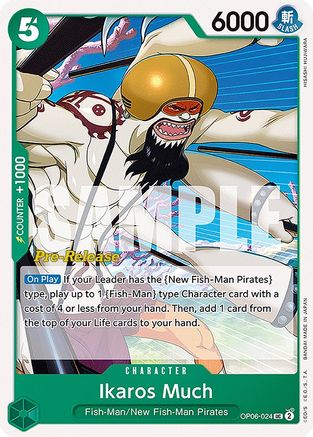 Ikaros Much (OP06-024) - [Wings of the Captain Pre-Release Cards]