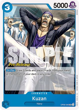 Kuzan (OP06-045) - [Wings of the Captain Pre-Release Cards]