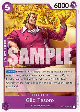 Gild Tesoro (OP06-071) - [Wings of the Captain Pre-Release Cards]