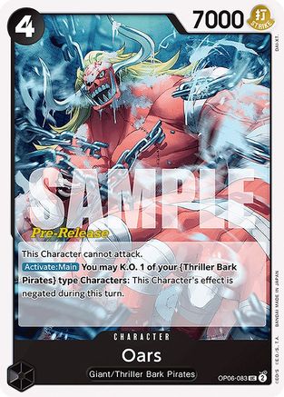 Oars (OP06-083) - [Wings of the Captain Pre-Release Cards]