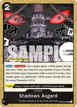 Shadows Asgard (OP06-095) - [Wings of the Captain Pre-Release Cards]