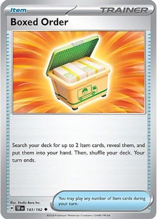 Boxed Order (143/162) [Scarlet & Violet: Temporal Forces] Reverse Holofoil