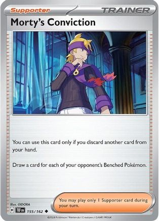 Morty's Conviction (155/162) [Scarlet & Violet: Temporal Forces] Reverse Holofoil