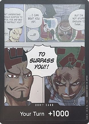 DON!! Card (Mihawk & Zoro) (Double Pack Set Vol. 3) - [Wings of the Captain] Foil
