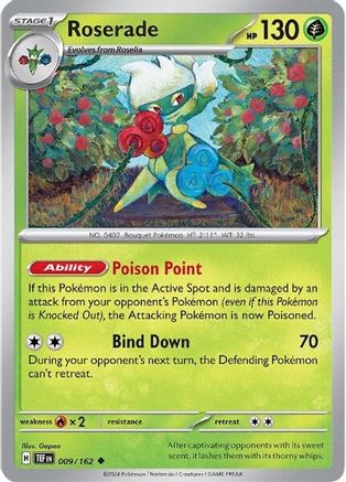 Roserade (009/162) [Scarlet & Violet: Temporal Forces] Reverse Holofoil