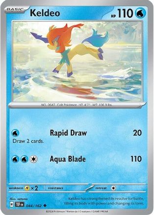 Keldeo (044/162) [Scarlet & Violet: Temporal Forces] Reverse Holofoil
