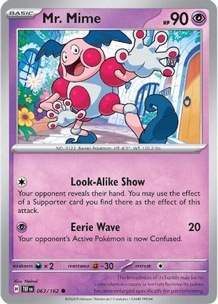 Mr. Mime (063/162) [Scarlet & Violet: Temporal Forces] Reverse Holofoil