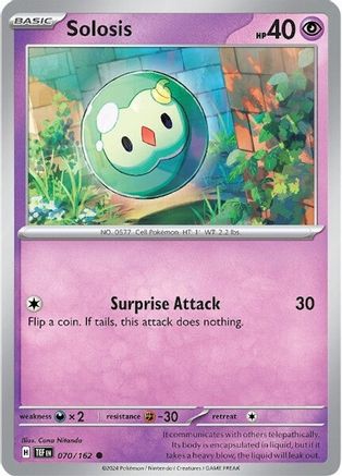 Solosis (070/162) [Scarlet & Violet: Temporal Forces] Reverse Holofoil