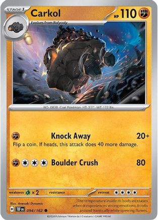 Carkol (094/162) [Scarlet & Violet: Temporal Forces] Reverse Holofoil