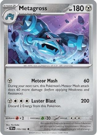 Metagross (115/162) [Scarlet & Violet: Temporal Forces] Reverse Holofoil