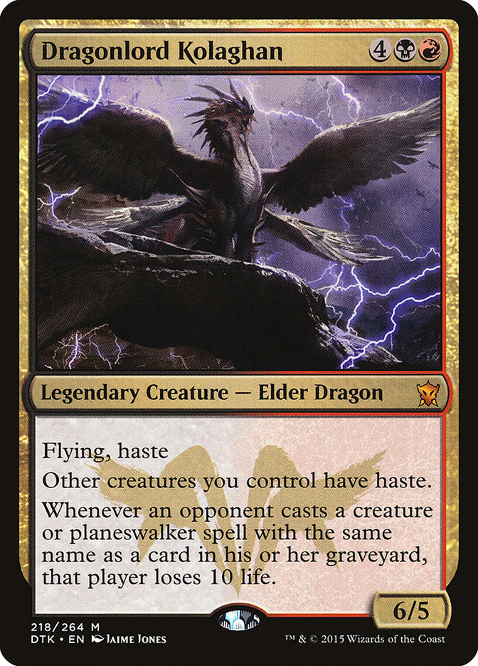 Dragonlord Kolaghan [Dragons of Tarkir] Foil