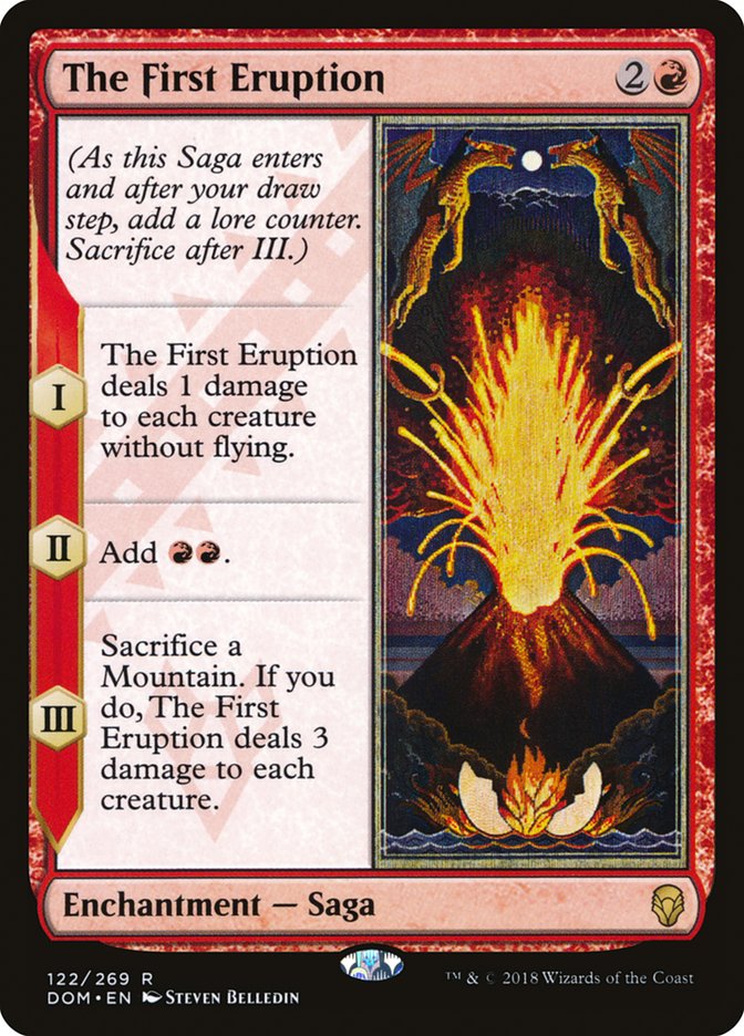 The First Eruption [Dominaria] Foil