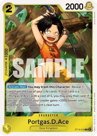 Portgas.D.Ace (010) (ST13-010) - [Ultra Deck: The Three Brothers] Foil