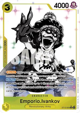 Emporio.Ivankov (Parallel) (ST13-005) - [Ultra Deck: The Three Brothers] Foil