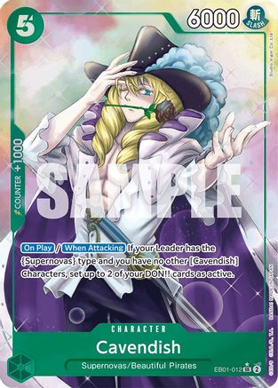 Cavendish (Alternate Art) (EB01-012) - [Extra Booster: Memorial Collection] Foil