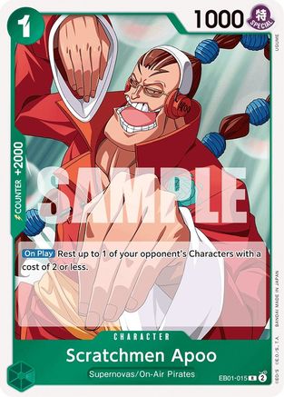 Scratchmen Apoo (EB01-015) - [Extra Booster: Memorial Collection] Foil