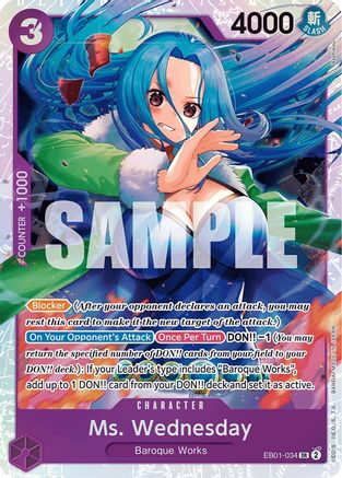 Ms. Wednesday (EB01-034) - [Extra Booster: Memorial Collection] Foil