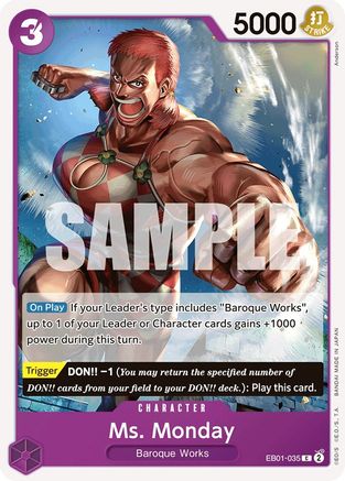 Ms. Monday (EB01-035) - [Extra Booster: Memorial Collection]