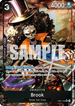 Brook (046) (Alternate Art) (EB01-046) - [Extra Booster: Memorial Collection] Foil