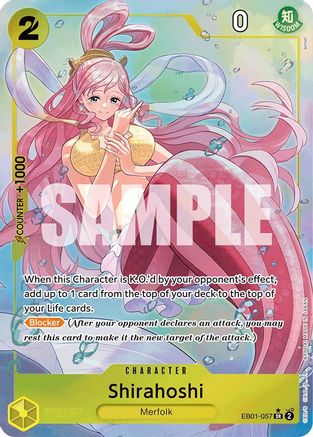 Shirahoshi (Alternate Art) (EB01-057) - [Extra Booster: Memorial Collection] Foil
