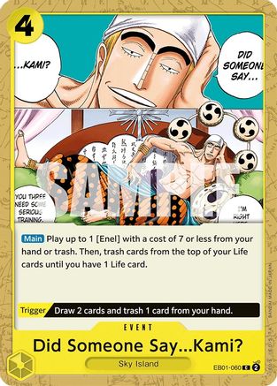 Did Someone Say...Kami? (EB01-060) - [Extra Booster: Memorial Collection]