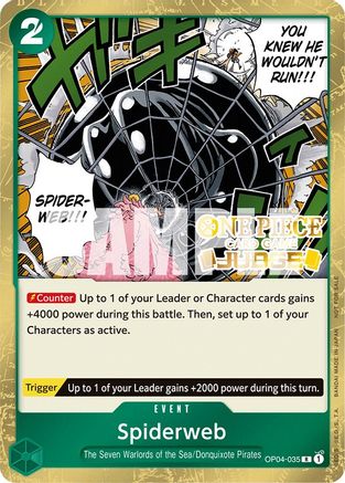 Spiderweb (Judge Pack Vol. 3) (OP04-035) - [One Piece Promotion Cards] Foil