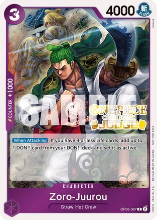 Zoro-Juurou (Judge Pack Vol. 3) (OP05-067) - [One Piece Promotion Cards] Foil