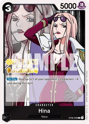Hina (Judge Pack Vol. 3) (ST06-008) - [One Piece Promotion Cards] Foil