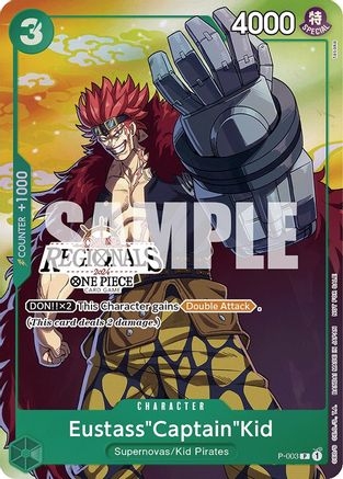 Eustass"Captain"Kid (Online Regional 2024 Vol. 2) [Participant] (P-003) - [One Piece Promotion Cards] Foil