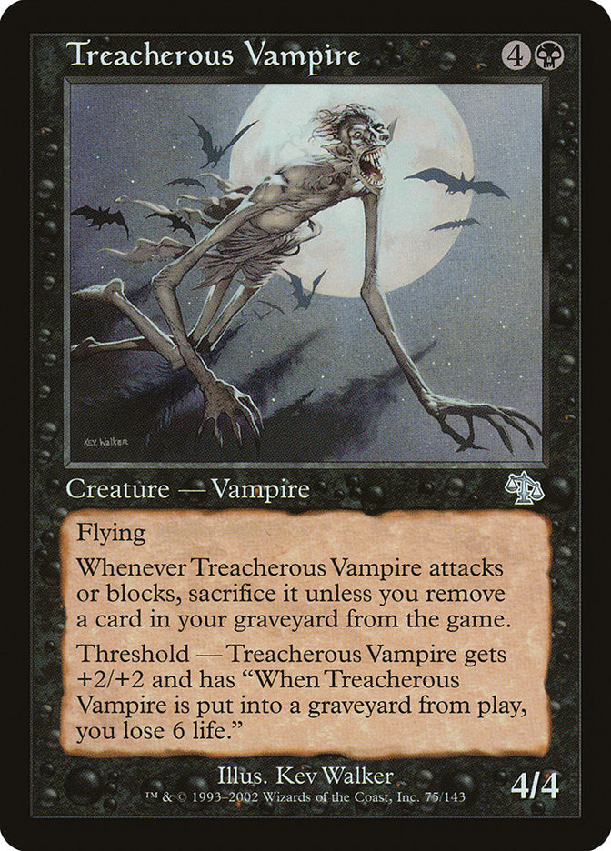 Treacherous Vampire [Judgment] Foil