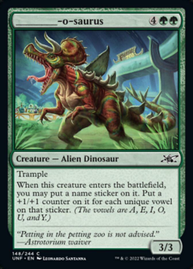 _____-o-saurus [Unfinity] Foil
