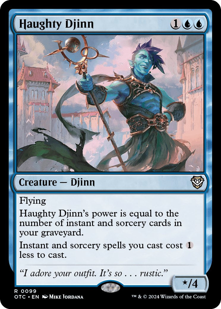 Haughty Djinn [Outlaws of Thunder Junction Commander] Foil