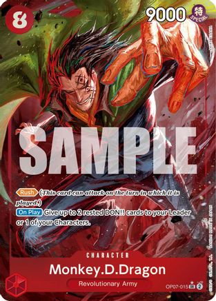 Monkey.D.Dragon (015) (Parallel) (OP07-015) - [500 Years in the Future] Foil