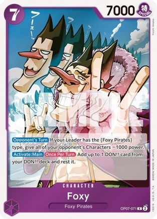 Foxy (071) (OP07-071) - [500 Years in the Future] Foil
