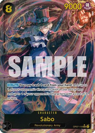 Sabo (Parallel) (OP07-118) - [500 Years in the Future] Foil