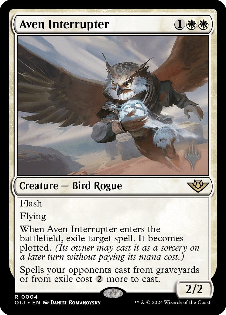 Aven Interrupter (Promo Pack) [Outlaws of Thunder Junction Promos] Foil