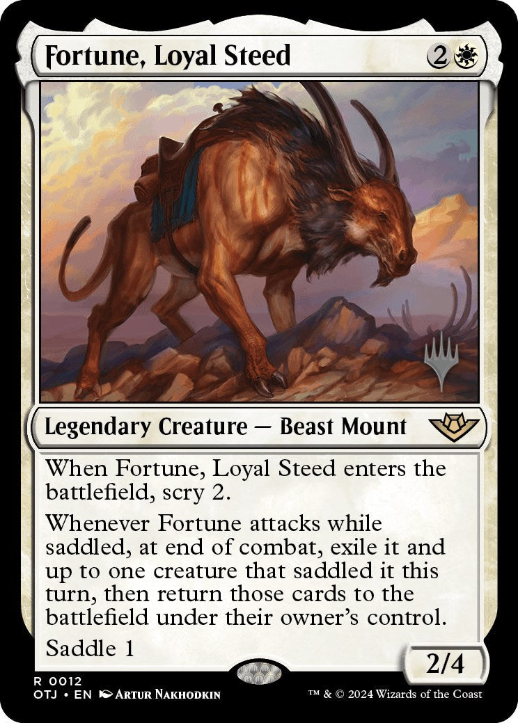 Fortune, Loyal Steed (Promo Pack) [Outlaws of Thunder Junction Promos] Foil