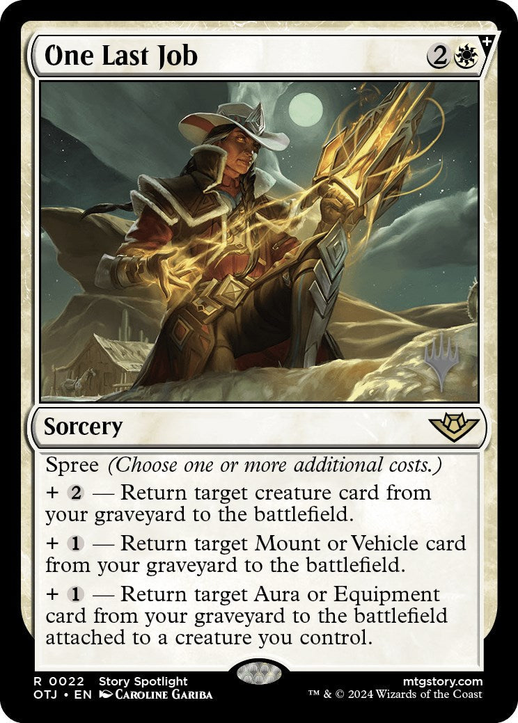 One Last Job (Promo Pack) [Outlaws of Thunder Junction Promos] Foil